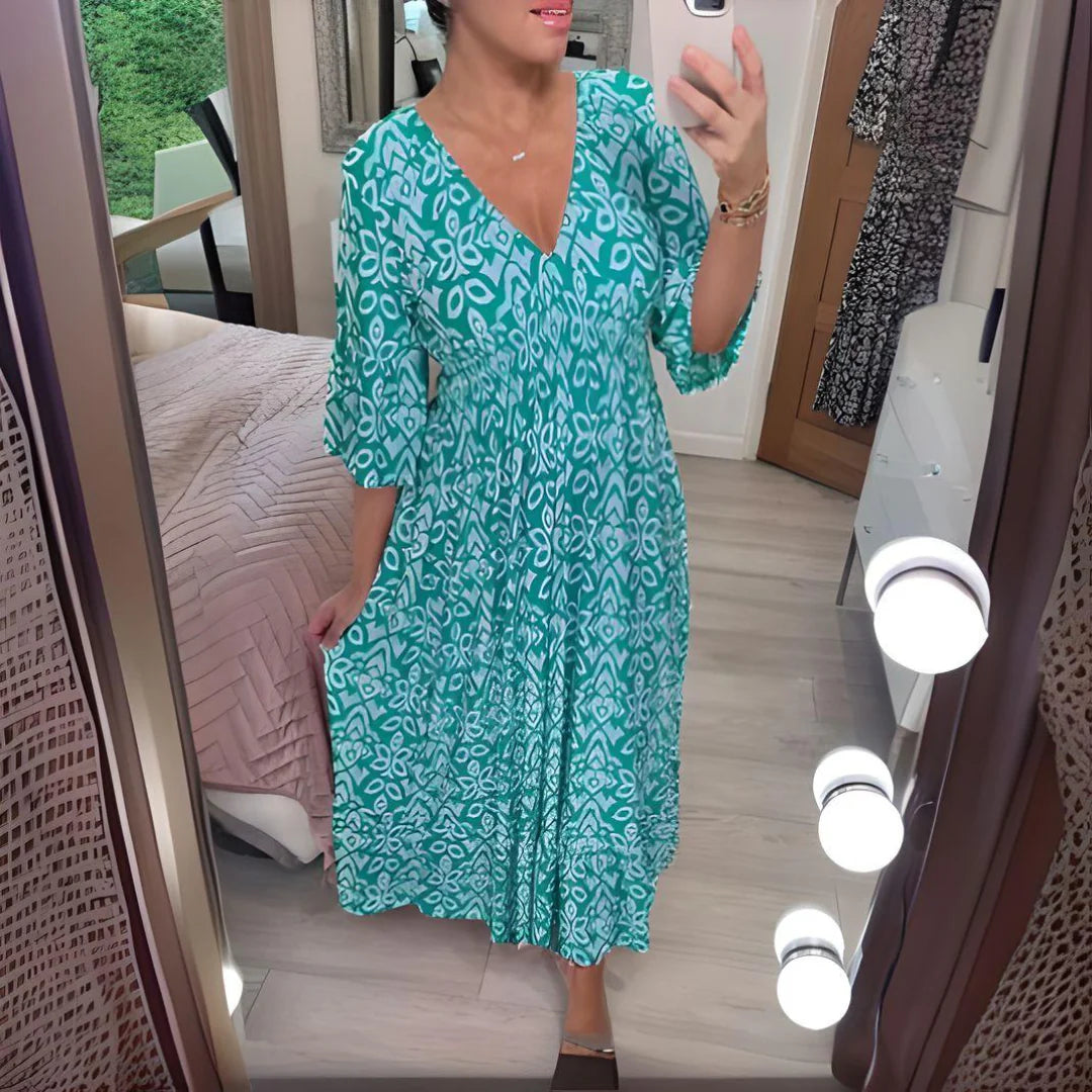 Vestido estampado veraniego Ana