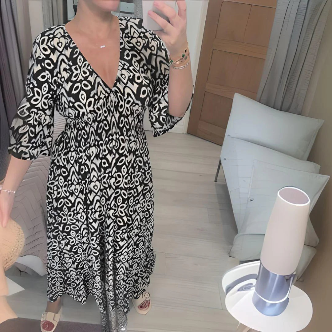 Vestido estampado veraniego Ana